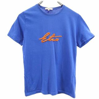エトロ(ETRO)のエトロ イタリア製 半袖 Tシャツ 42 ブルー ETRO レディース(Tシャツ(半袖/袖なし))