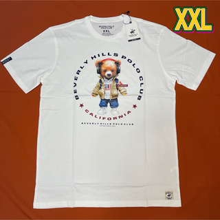ビバリーヒルズポロクラブ(BEVERLY HILLS POLO CLUB（BHPC）)の新品 XXL Tシャツ ビバリーヒルズポロクラブ くま 白 カジュアル　　 (Tシャツ/カットソー(半袖/袖なし))