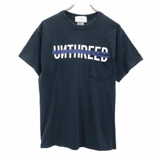 アンスリード 半袖 Tシャツ M ネイビー系 UN3D. ポケT メンズ(Tシャツ/カットソー(半袖/袖なし))