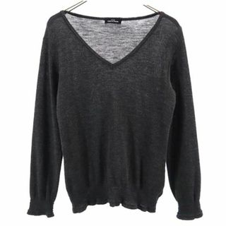 トリココムデギャルソン(tricot COMME des GARCONS)のトリココムデギャルソン 2003年 ウール 長袖 Vネック セーター グレー系 tricot COMME des GARCONS ニット メンズ(ニット/セーター)