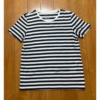 ムジルシリョウヒン(MUJI (無印良品))のMUJI 半袖ボーダーTシャツ　M 無印良品(Tシャツ(半袖/袖なし))