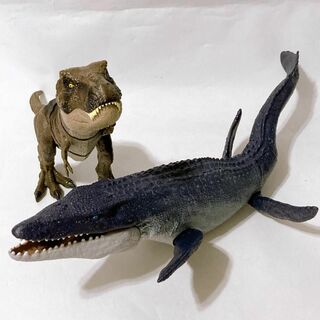 マテル(MATTEL)のマテル ジュラシックワールド T-レックス モササウルス セット 恐竜 おもちゃ(キャラクターグッズ)
