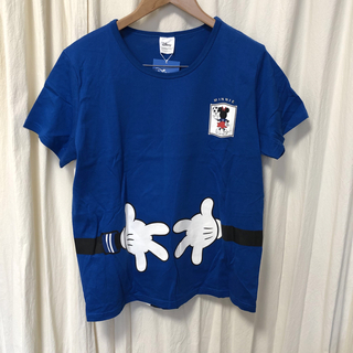 ディズニー(Disney)の新品 青 Tシャツ ミニーちゃん サッカーボール3L  ディズニー 大きいサイズ(Tシャツ(半袖/袖なし))