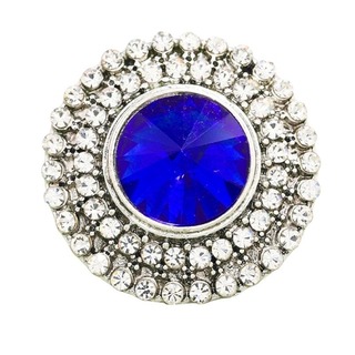 新品　レディース　ブルー　リング　指輪 　宝石　ブルー　シルバー　ゴージャス(リング(指輪))