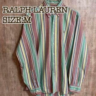 ラルフローレン(Ralph Lauren)のRalph Lauren ラルフローレン　BDシャツ　マルチカラーストライプ　M(Tシャツ/カットソー(七分/長袖))