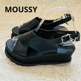moussy - MOUSSY プラットフォームクロスサンダルサイズＭ