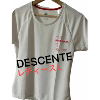 デサント(DESCENTE)のDESCENTE デサント tシャツ レディースL  【美品】(Tシャツ(半袖/袖なし))