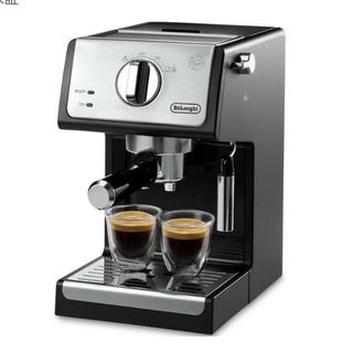 デロンギ(DeLonghi)のデロンギ☆アクティブ エスプレッソ カプチーノ メーカー☆ECP3220J-BK(コーヒーメーカー)