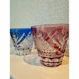 バカラ(Baccarat)の新品★カガミクリスタル★ペア冷酒杯★富士★ペアグラス★江戸切子★バカラ★(グラス/カップ)