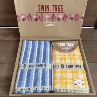 TWIN TREE　ツインツリー　フェイスタオル　2枚組