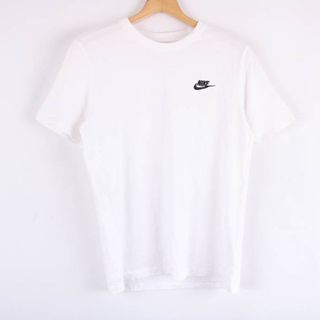 ナイキ(NIKE)のナイキ 半袖Ｔシャツ トップス コットンT ワンポイントロゴ スポーツウエア メンズ Sサイズ ホワイト NIKE(Tシャツ/カットソー(半袖/袖なし))