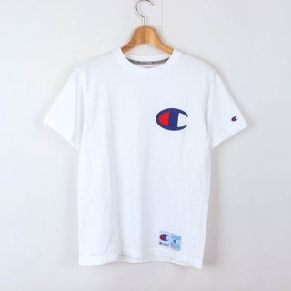 チャンピオン(Champion)のチャンピオン 半袖Ｔシャツ トップス ロゴT スポーツウエア コットンT メンズ Mサイズ ホワイト Champion(Tシャツ/カットソー(半袖/袖なし))