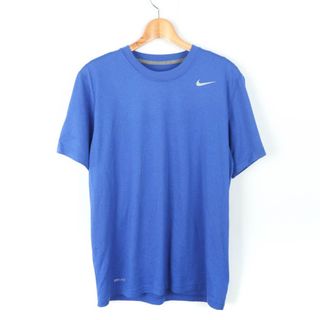 ナイキ(NIKE)のナイキ 半袖Ｔシャツ トップス ワンポイントロゴ ドライフィット スポーツウエア メンズ Lサイズ  ブルー NIKE(Tシャツ/カットソー(半袖/袖なし))