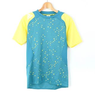 アディダス(adidas)のアディダス 半袖Ｔシャツ トップス クライマクール 星柄 スポーツウエア メンズ Sサイズ 青×黄 adidas(Tシャツ/カットソー(半袖/袖なし))