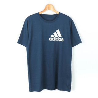 アディダス(adidas)のアディダス 半袖Ｔシャツ トップス ロゴT スポーツウエア 大きいサイズ メンズ LLサイズ 紺×白 adidas(Tシャツ/カットソー(半袖/袖なし))