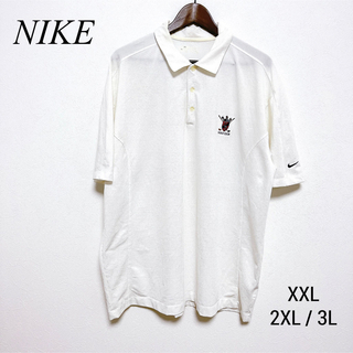 ナイキ(NIKE)のNIKE ナイキ　ポロシャツ　XXL 白　メンズ　2XL 3L  ビッグサイズ(ポロシャツ)