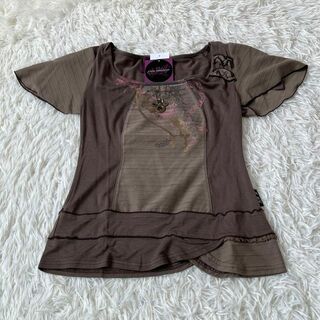 新品　OZZ ANGELO オッズ　オズオン　Tシャツ　フリル(Tシャツ(半袖/袖なし))