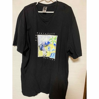 supreme ノースフェイス　Tシャツ　XL(Tシャツ/カットソー(半袖/袖なし))