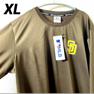 メジャーリーグベースボール(MLB)のMLB サンディエゴ・パドレス　ロンＴ シャツ メッシュ素材　ダルビッシュ　XL(Tシャツ/カットソー(七分/長袖))