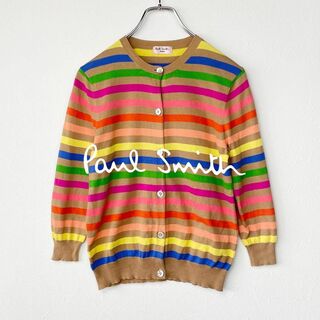 Paul Smith - Paul Smith PINK　七分袖　カーディガン　カラフルボーダー　*207