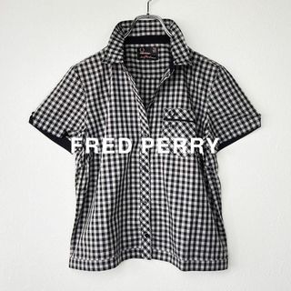 フレッドペリー(FRED PERRY)のFRED PERRY　半袖　ブロックチェック　ボタンダウンシャツ　薄手　*213(シャツ/ブラウス(半袖/袖なし))