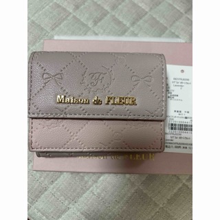 メゾンドフルール(Maison de FLEUR)のMaison de FLEUR モノグラムバイカラーミニウォレット 財布(財布)
