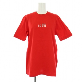 ディースクエアード(DSQUARED2)のディースクエアード ミニロゴ Tシャツ カットソー 半袖 クルーネック 赤 M(Tシャツ(半袖/袖なし))