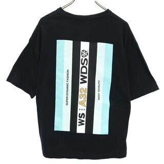 WIND AND SEA - ウィンダンシー バックプリント 半袖 Tシャツ M 黒系 WIND AND SEA メンズ