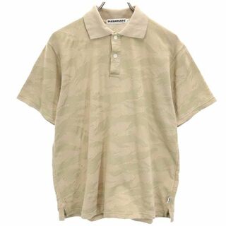GOODENOUGH - グッドイナフ 日本製 カモフラ 半袖 ポロシャツ L カーキ GOODENOUGH 迷彩 メンズ