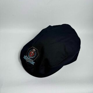 トラサルディ(Trussardi)の90s TRUSSARDI ハンチング エンブレム 刺繍ロゴ 古着 トラサルディ(ハンチング/ベレー帽)