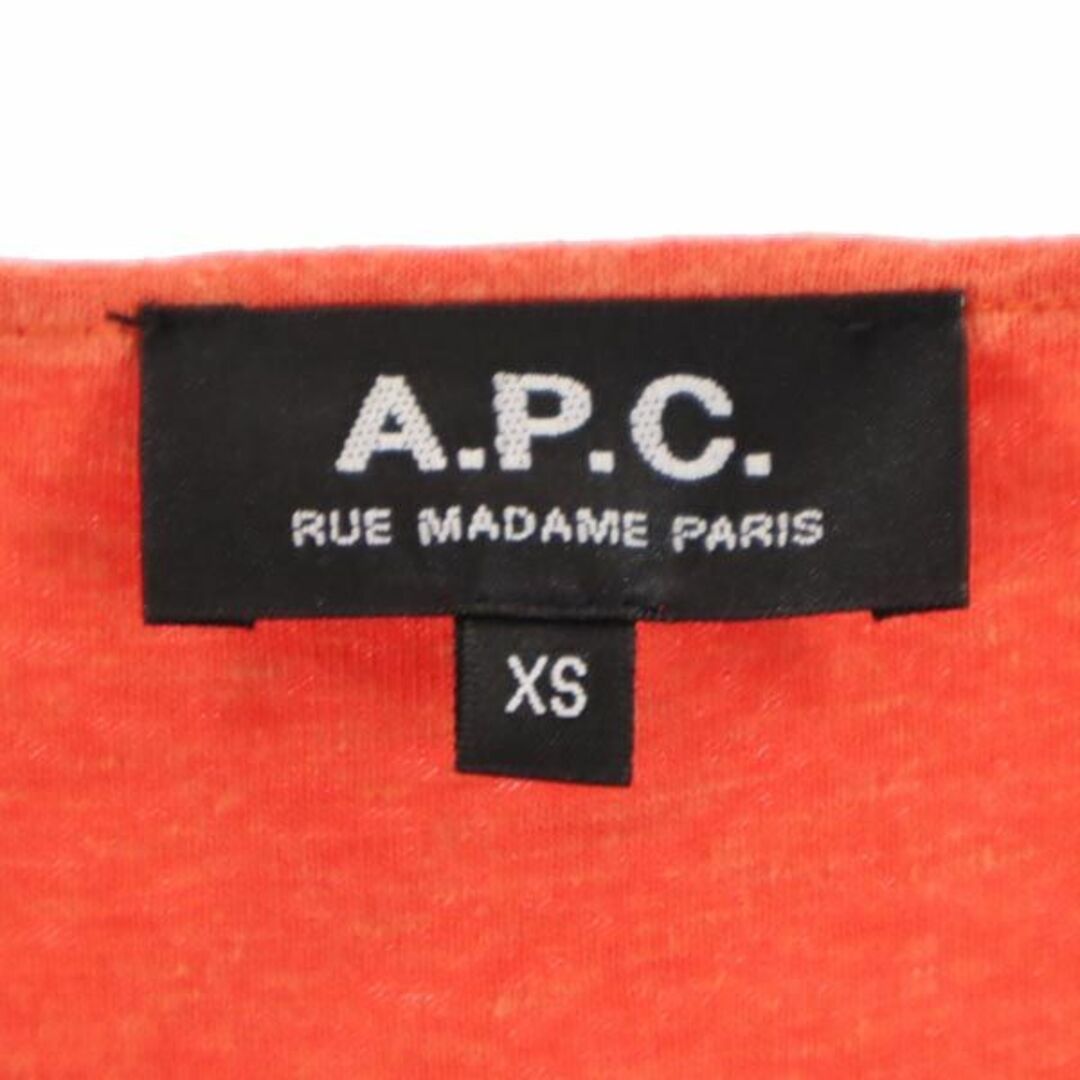 A.P.C - アーペーセー 日本製 半袖 ワンピース XS オレンジ A.P.C - アーペーセー 日本製 半袖 ワンピース XS オレンジ