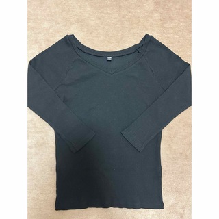 ユニクロ(UNIQLO)のUNIQLO ユニクロ　リブトップスＴ　Mサイズ(Tシャツ(長袖/七分))