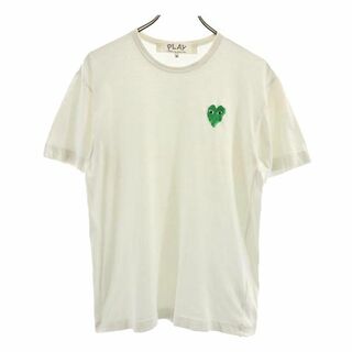 プレイコムデギャルソン 半袖 Tシャツ M ホワイト系 PLAY COMME des GARCONS メンズ(Tシャツ/カットソー(半袖/袖なし))