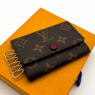 LOUIS VUITTON - 【超極美品】ルイヴィトン　ミュルティクレ6 モノグラム　キーケース　フューシャ