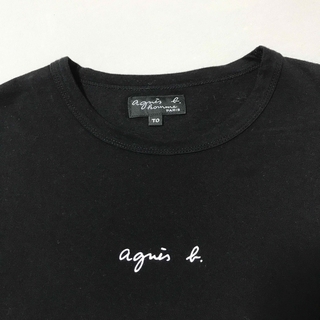 agnes b. - アニエスベー オム　ミニロゴ　Tシャツ　黒　