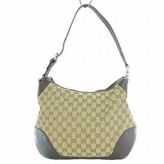 グッチ(Gucci)のグッチ GGキャンバス ワンショルダーバッグ ハンド 211810 ベージュ 鞄(ショルダーバッグ)