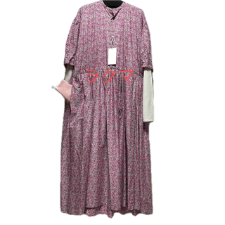 TOUJOURS ギャザードレスと靴下のセット 2024SS(ロングワンピース/マキシワンピース)