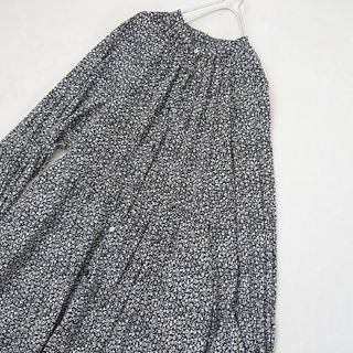 SLOBE IENA - 【美品】ロングシャツワンピース シャツワンピ 花柄 総柄 フリーサイズ