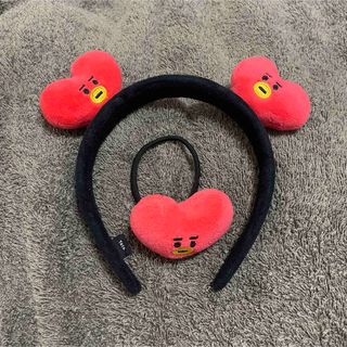 ビーティーイシビル(BT21)の【BT21】TATA タタ カチューシャ ヘアゴム(キャラクターグッズ)