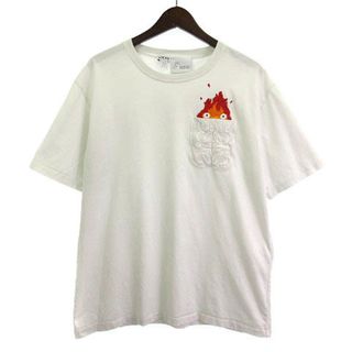 ロエベ 23SS ハウルの動く城 カルシファー Tシャツ カットソー 白 L