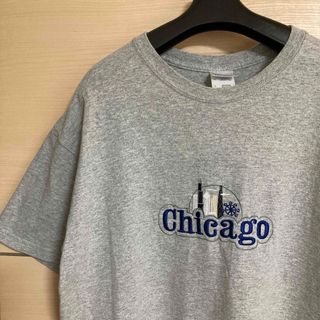 ビンテージ 刺繍ロゴ  シカゴ　chicago スーベニア Tシャツ (Tシャツ/カットソー(半袖/袖なし))