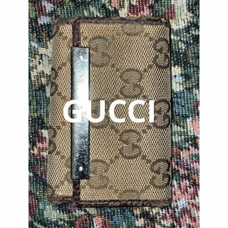 グッチ(Gucci)のGUCCI グッチ キーケース キャンバス レザー 6連 ブラウン ユニセックス(キーケース)