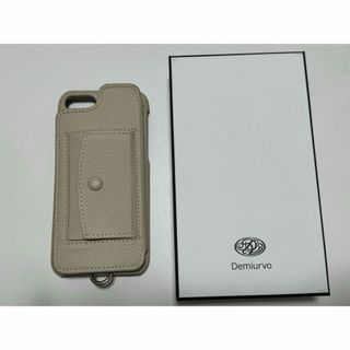 デミウルーボ　demiurvo iPhone7 8 SE ラバーケース　ベージュ(iPhoneケース)