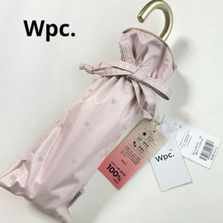 ダブルピーシー(Wpc.)の☆Wpc. 遮光ハートメロウ ミニ 折りたたみ日傘☆ピンク☆完全遮光☆晴雨兼用(傘)