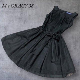 M'S GRACY - 【美品】エムズグレイシー チュールドッキング ワンピース