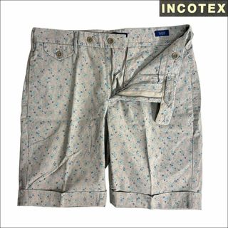 インコテックス(INCOTEX)のJ5040 美品 インコテックス 花柄ショーツ ショートパンツ グレー 46(ショートパンツ)