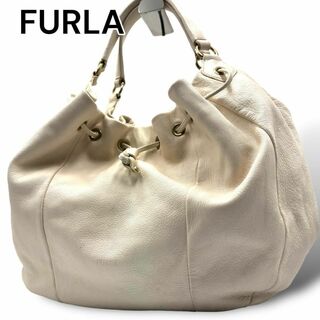 フルラ(Furla)のFURLA　フルラ　ショルダーバッグ　ホワイト　レザー　A235(ショルダーバッグ)