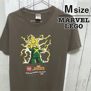 MARVEL - LEGO　MARVEL　Tシャツ　グレー　スパイダーマン　エレクトロ　USA古着