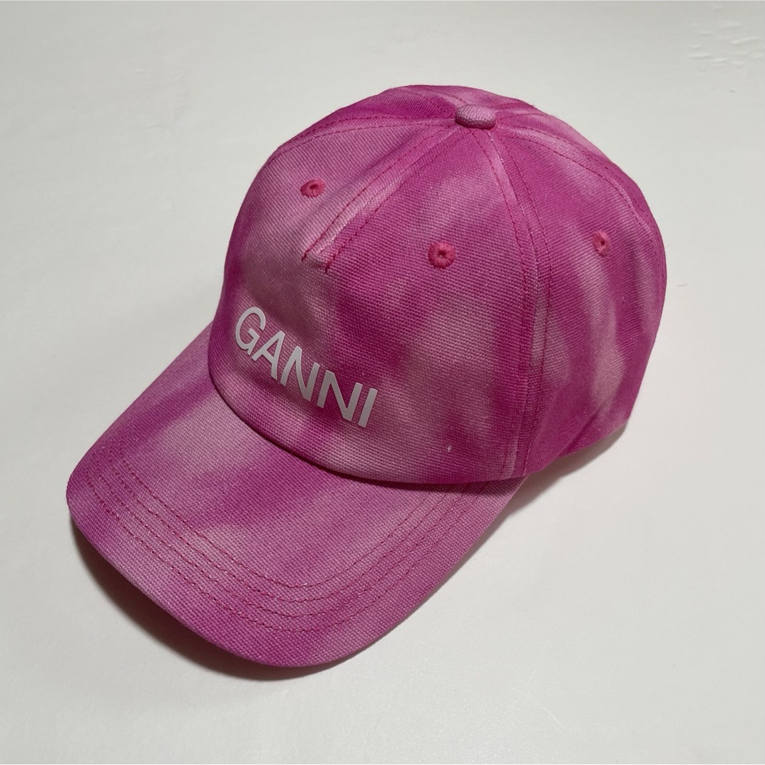 Acne Studios - GANNI ガニー ロゴ タイダイ キャップ 帽子 Acne Studios - GANNI ガニー ロゴ タイダイ キャップ 帽子