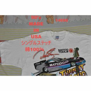 90’ｓ Tシャツ t14698 USA製 シングルステッチ 綿100％ 80(Tシャツ/カットソー(半袖/袖なし))